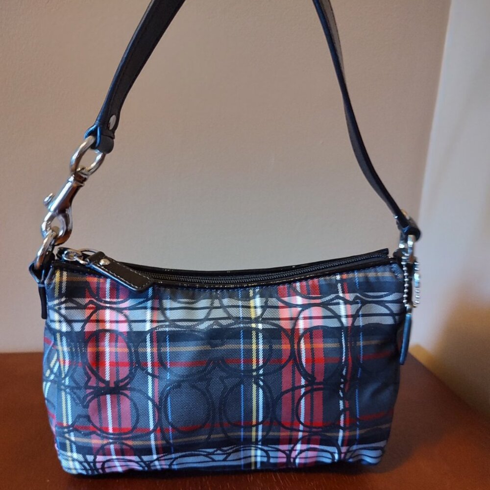 Coach plaid mini bag